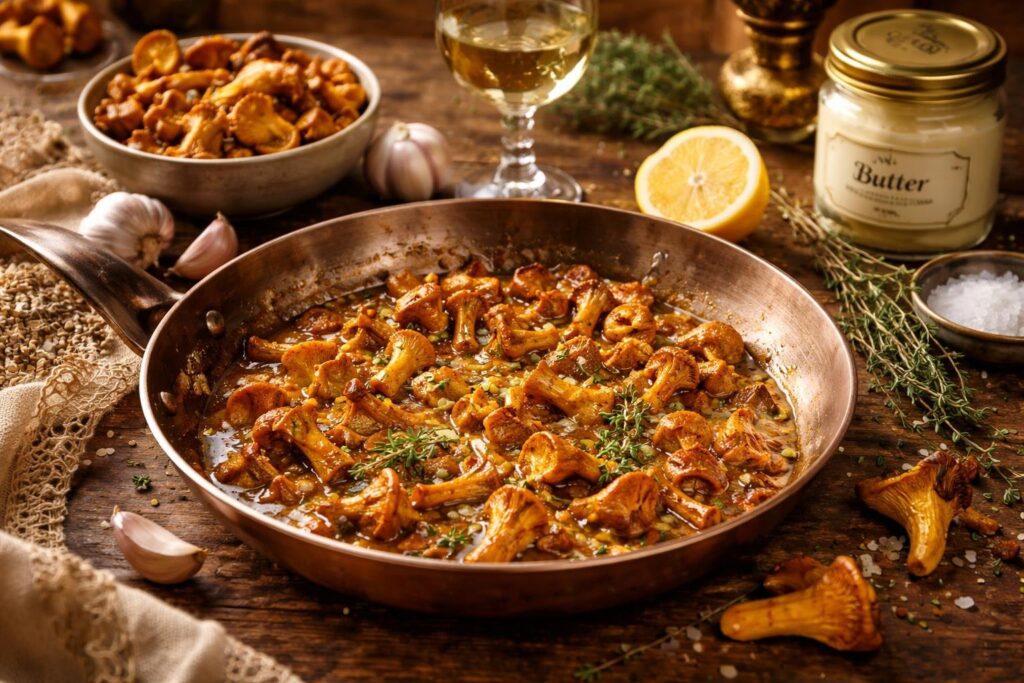 The Golden Age Sauté: Royal Chanterelles in Infused Butter