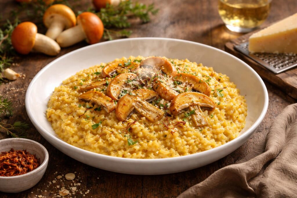 The Imperial Risotto - Caesar’s Mushroom & Saffron Gold