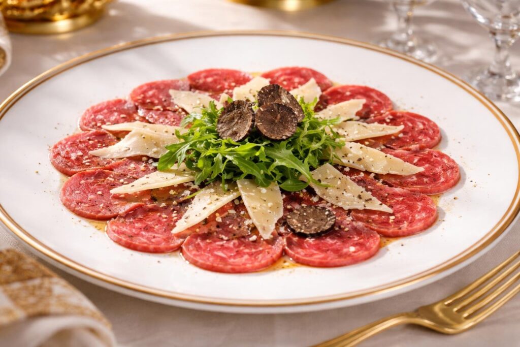 The King’s Favorite: Louis XIV’s Beef Carpaccio with Black Summer Truffle