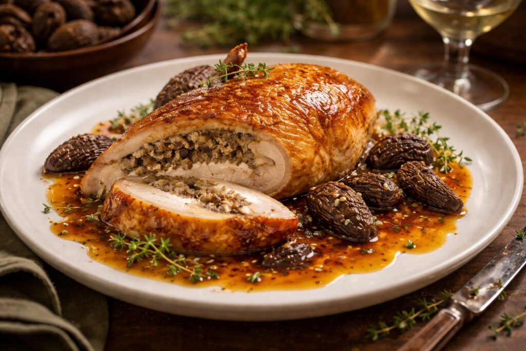 The Royal Roast - Morel-Stuffed Chicken Supreme
