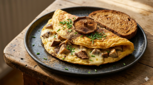 Parasol Mushrooms & Truffle Cheese Breakfast Discover the ultimate luxury breakfast fit for a Tsar. Experience our fluffy "Tsar's Imperial Omelet," featuring meaty Parasol Mushrooms and aromatic truffle cheese. Inspired by Peter the Great.
