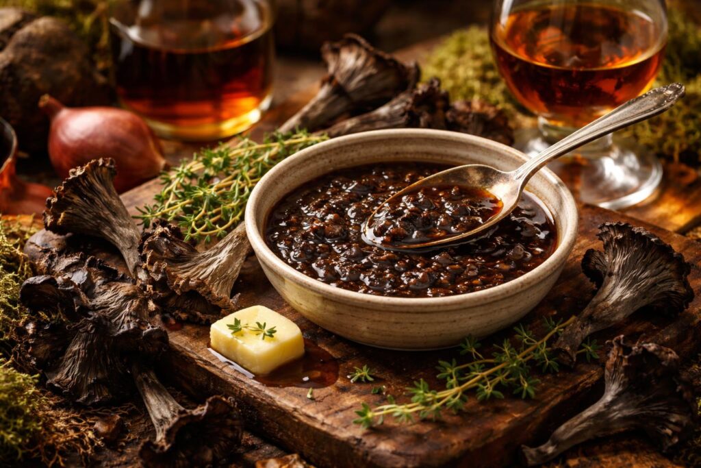 The Umami Infusion Trumpet and Sherry Sauce
