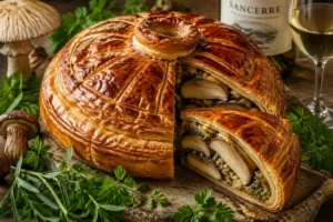 Tourte au Parasol with Wild Herbs