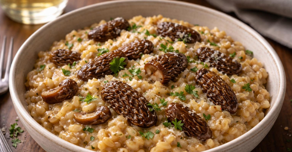 Traditional Morel Mushroom Risotto: Umami-Rich Gourmet Comfort
