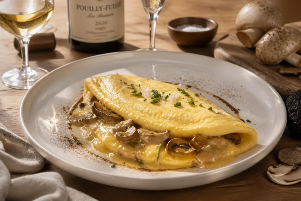 Truffle-Scented Parasol Omelette "Baveuse"