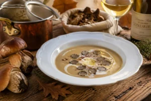 Truffle Scented Porcini Veloute Paul Bocuse Style