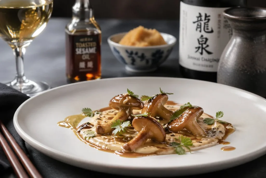 Gourmet Magic Madonna Style East West Fairy Ring Mushroom and Miso Recipe