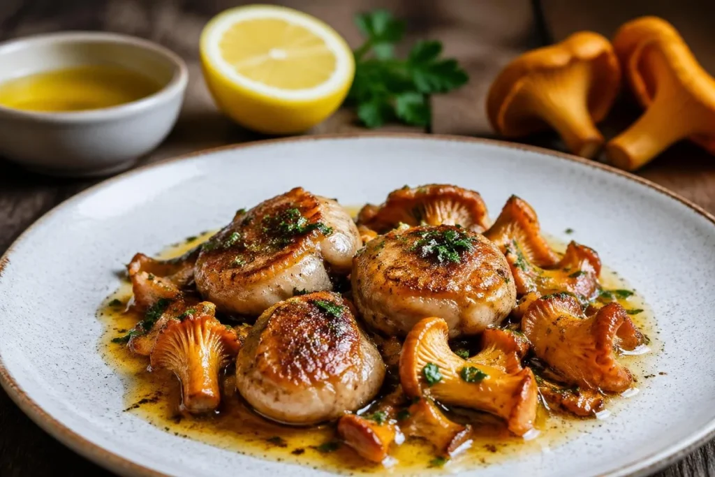 Veal Sweetbreads & Chanterelles Meunière