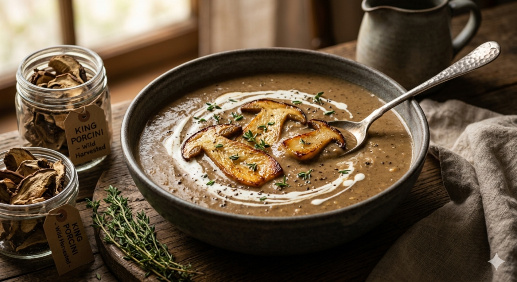 Velvet Wild Porcini Cream Soup