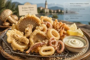 Venetian Parasol & Calamari Fritto Misto