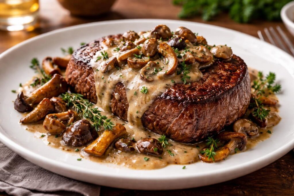 Gourmet Magic Authentic Wild Mushroom Pan Sauce for Steaks Recipe