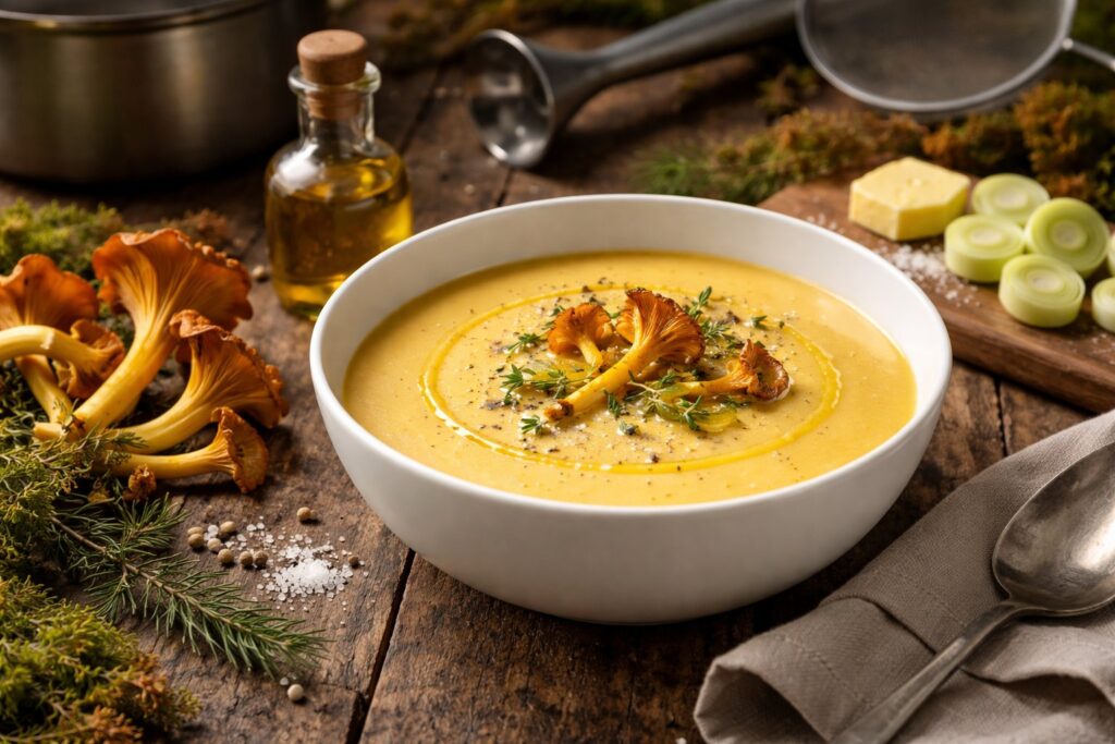 Wild Yellow Foot Velouté Recipe - Creamy Pure Umami