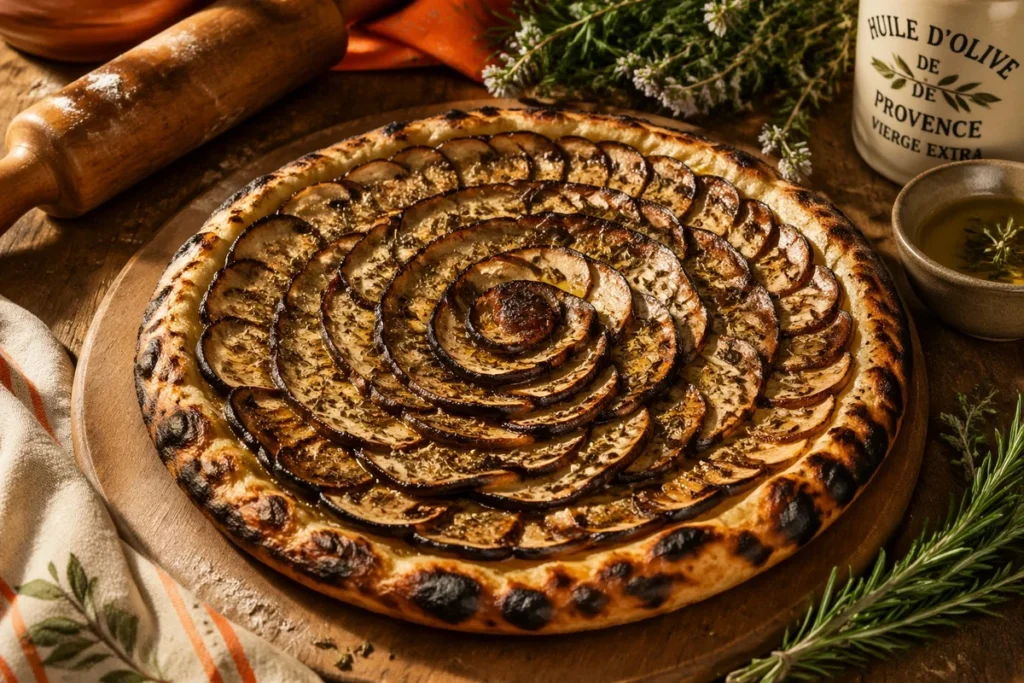 Wood Fired Porcini Galette with Herbes de Provence