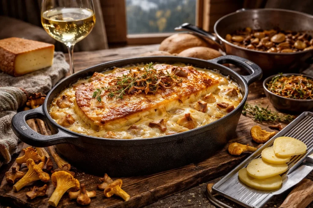 Yellow Foot Chanterelle Alpine Tartiflette de Luxe