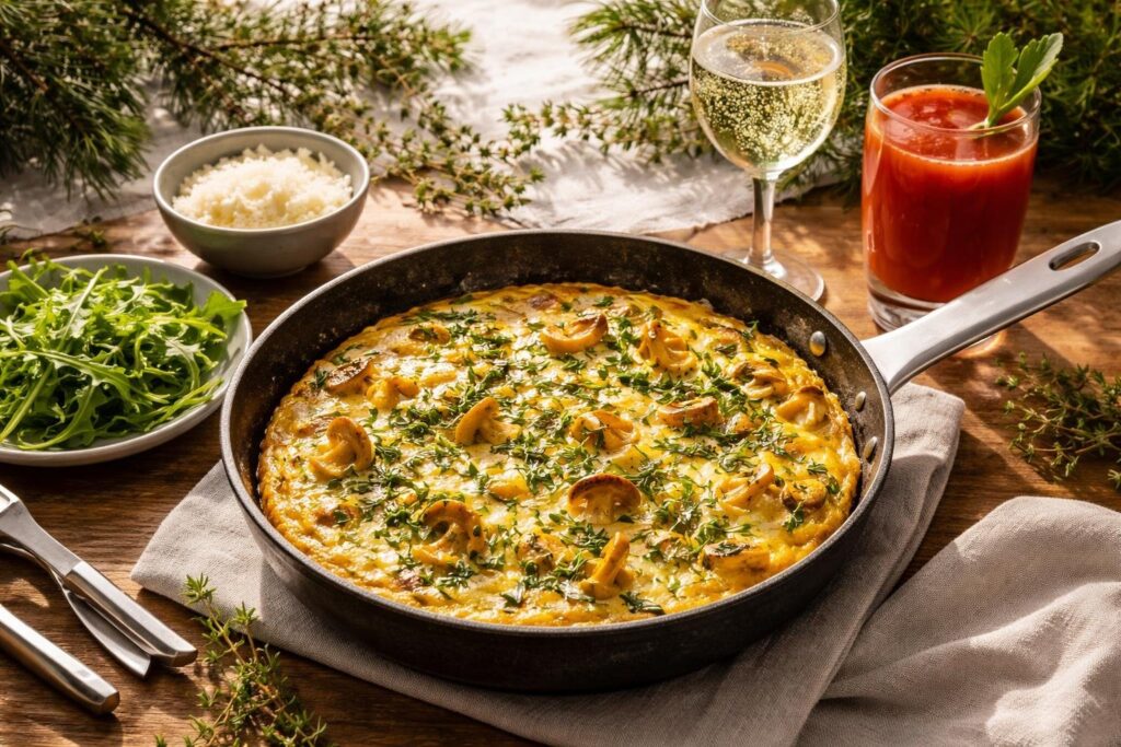 Yellow Foot Frittata Recipe Italian Alps Gourmet