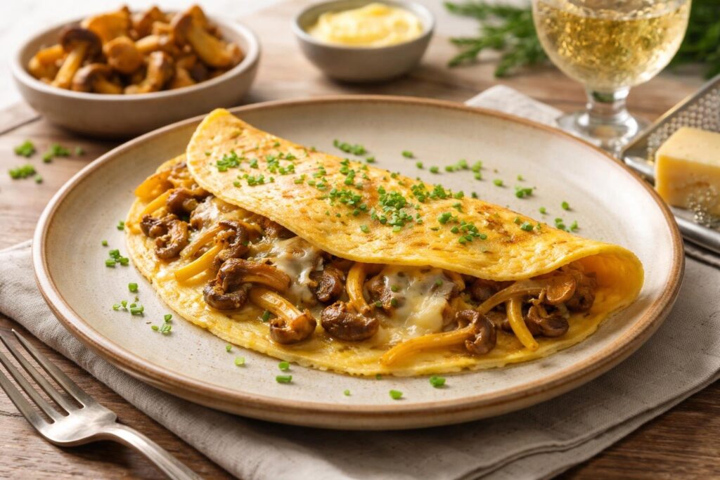 Yellow Foot Omelette Recipe Balkan Dawn Gruyere