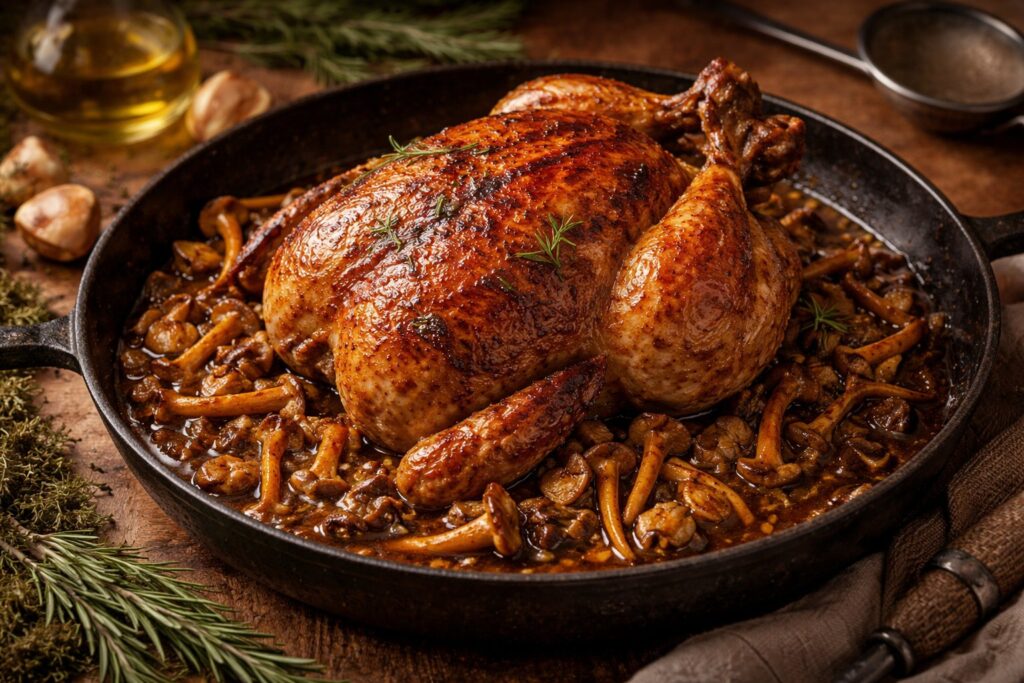 Yellow Foot Roast Chicken Recipe Basque Forest Umami
