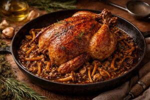 Yellow Foot Roast Chicken Recipe Basque Forest Umami
