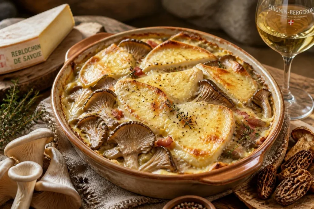Alpine Oyster Mushroom Tartiflette