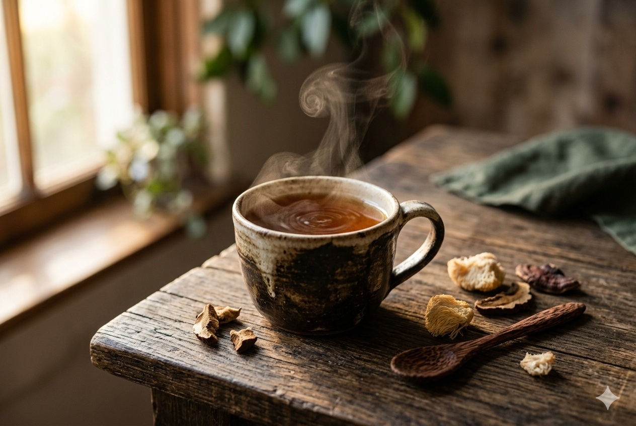 Mushroom Coffee and Tea