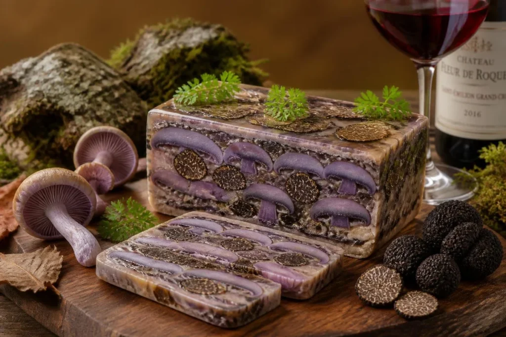 Black Truffle and Wood Blewit Terrine