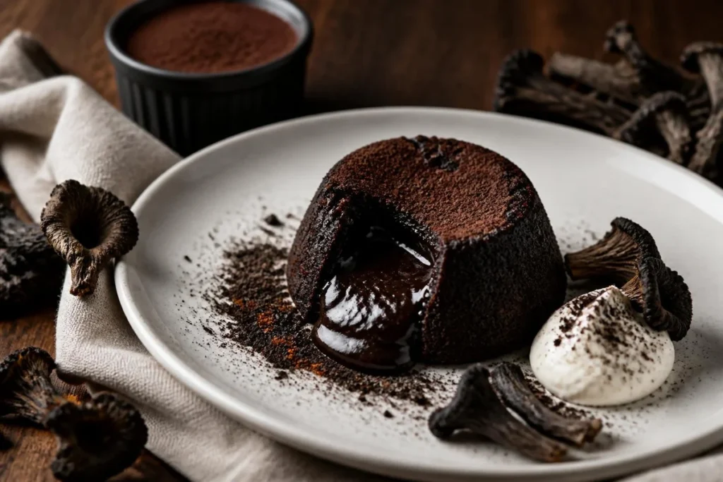 Black Trumpet & Dark Chocolate Fondant