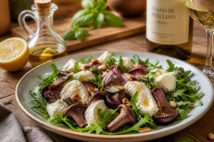 Buffalo Mozzarella and Wood Blewit Salad