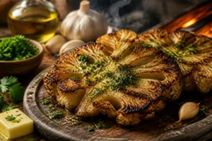 Cauliflower with Garlic-Parsley Butter