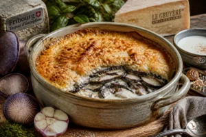 Charcoal Burner Gratin with Gruyère