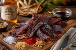 Dry-Aged Beefsteak Fungus Jerky with Spices