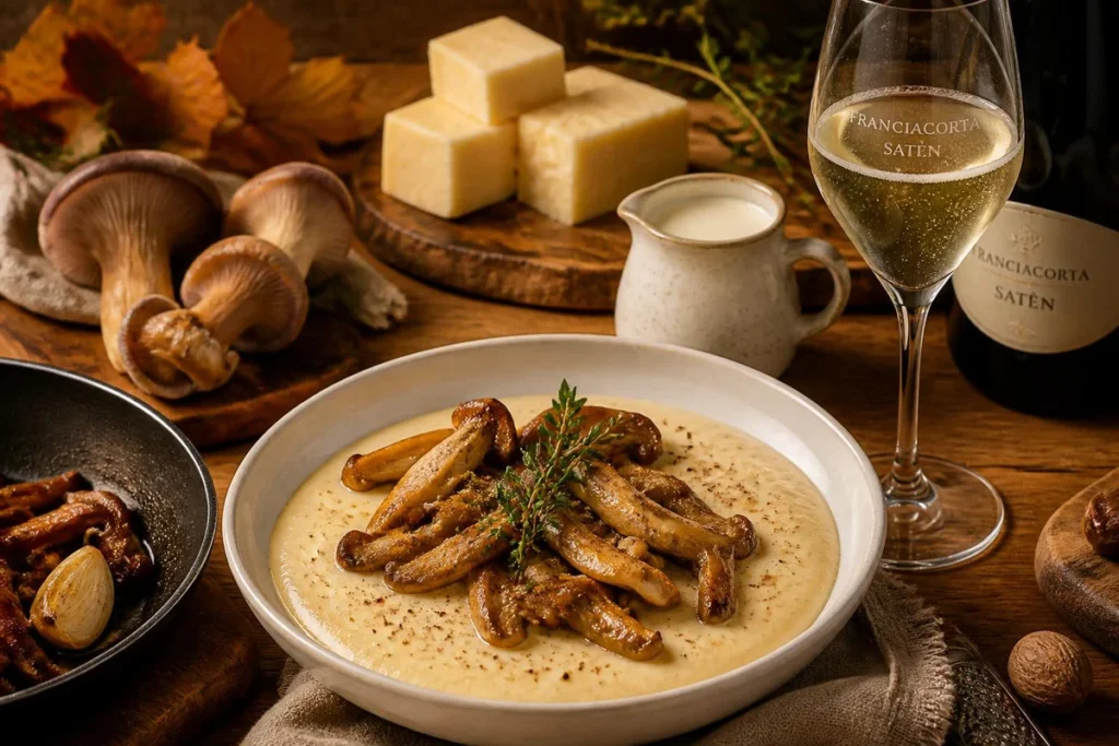 Lombardy Taleggio Fonduta with Wood Blewit