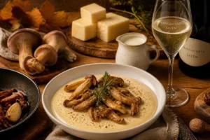 Lombardy Taleggio Fonduta with Wood Blewit