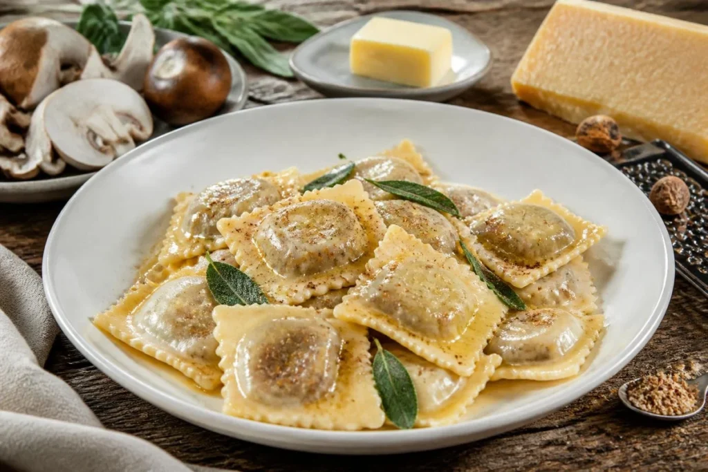 Miller Mushroom Agnolotti with Nutmeg and Sage