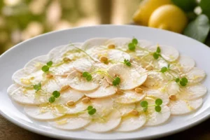 Miller Mushroom Carpaccio with Lemon Oil Miller Mushroom Carpaccio with Lemon Oil
