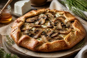 Miller Mushroom Galette with Goat Cheese