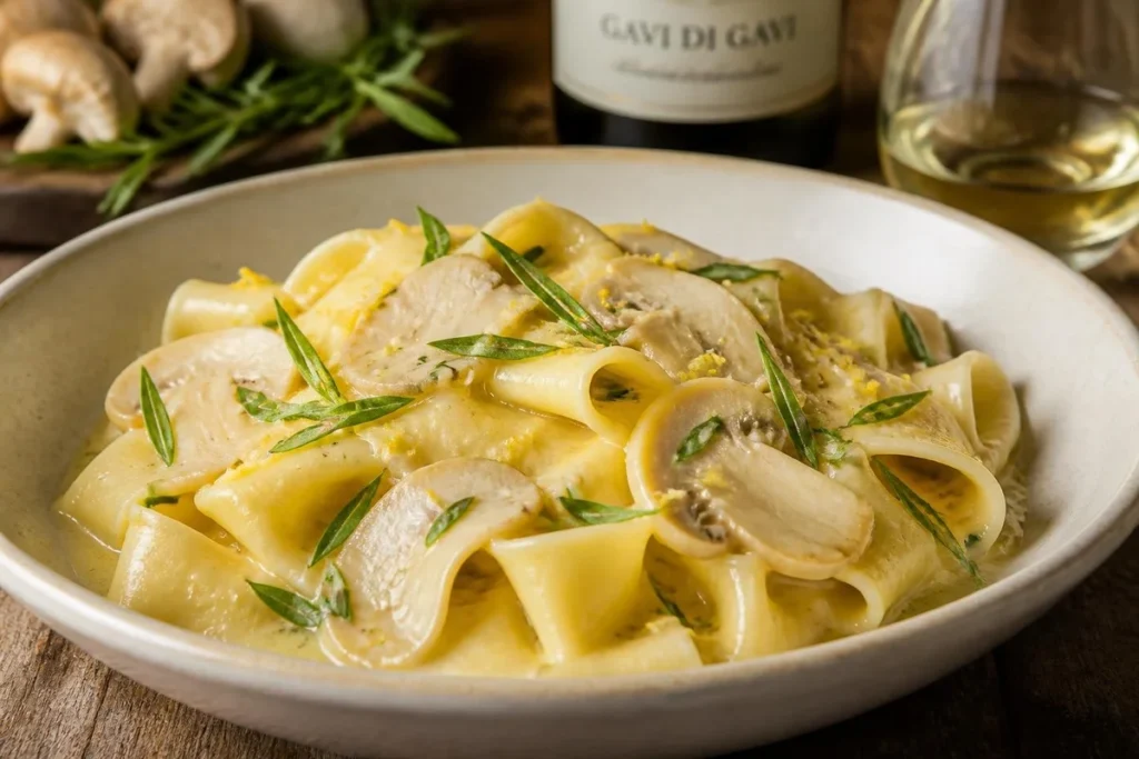 Miller Mushroom Pappardelle with Lemon and Tarragon