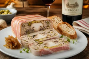 Miller Mushroom Terrine with Pistachios and Truffle Essence Miller Mushroom Terrine with Pistachios and Truffle Essence