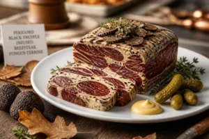 Perigord Black Truffle Infused Beefsteak Fungus Terrine