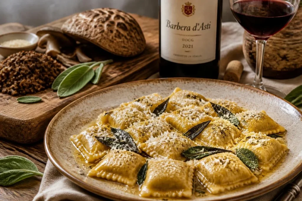 Piedmontese Cerioporus Squamosus Agnolotti