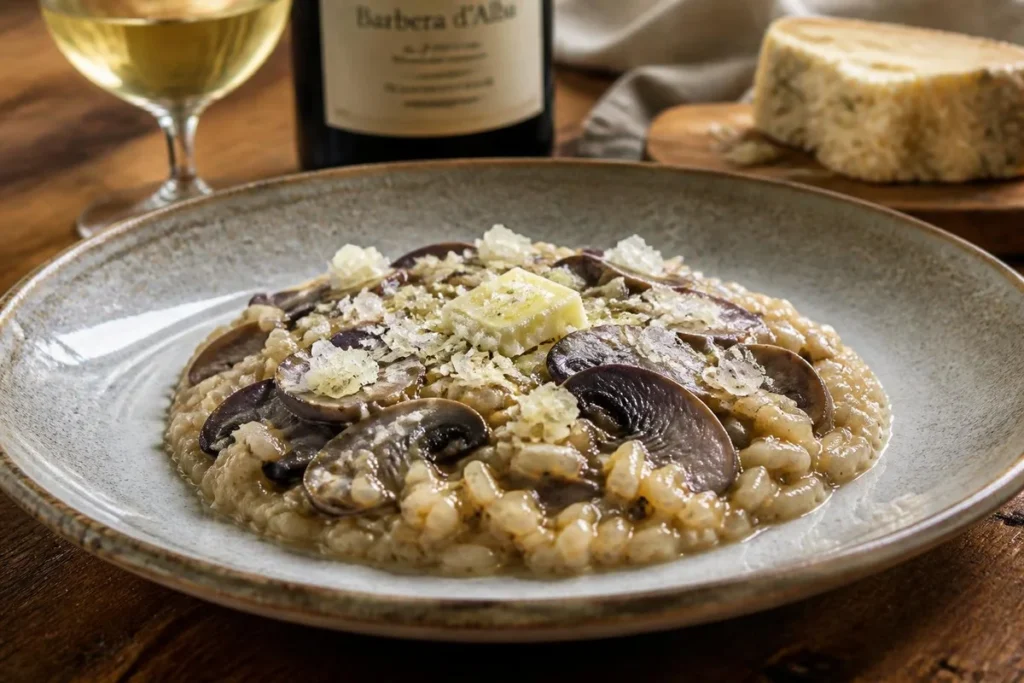 Piedmontese Russula and Castelmagno Risotto