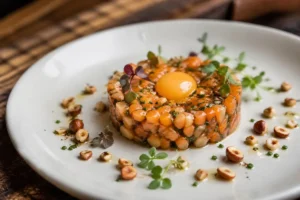 Piedmontese Saffron Milk Cap Tartare Piedmontese Saffron Milk Cap Tartare