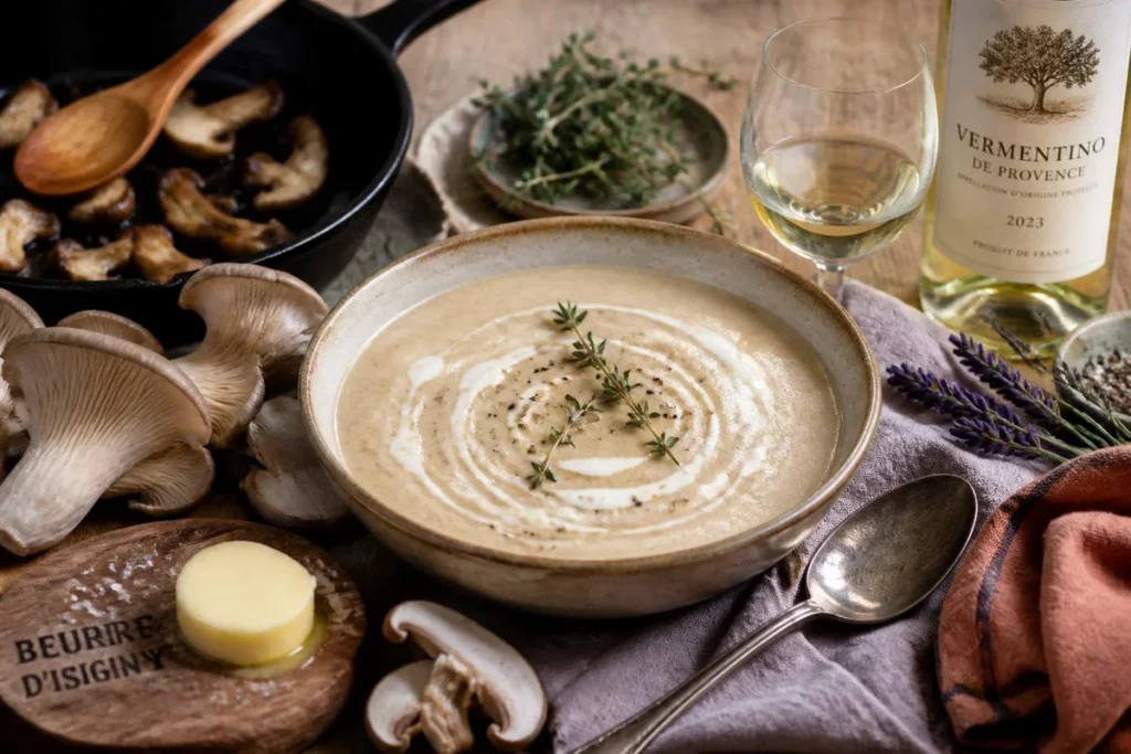 Provence Oyster Mushroom Velouté