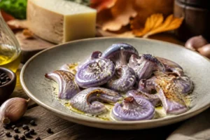 Roman Pecorino Emulsion with Wood Blewit