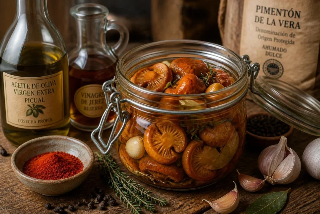 Saffron Milk Cap Escabeche with Paprika