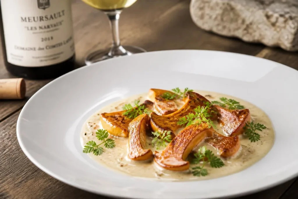 Saffron Milk Caps in Creamy Chardonnay Sauce