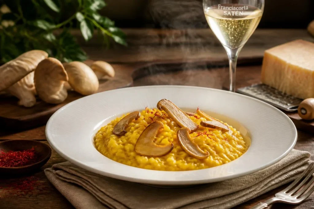 Saffron Risotto with Miller Mushrooms