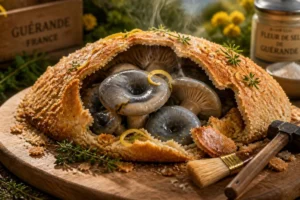 Salt-Baked Charcoal Burner with Thyme