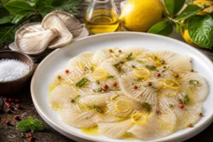 Sicilian Oyster Mushroom Crudo