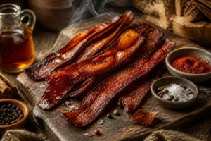 Smoked Puffball Bacon Strips with Paprika