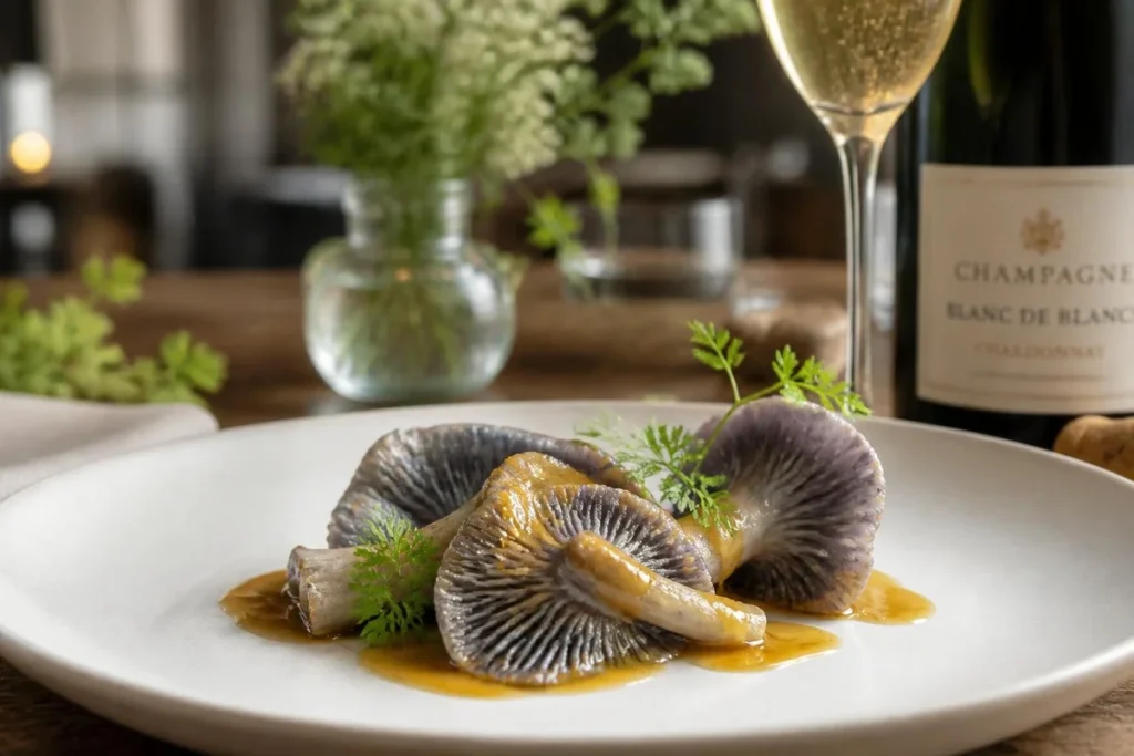 Sous-Vide Charcoal Burner Champagne Reduction